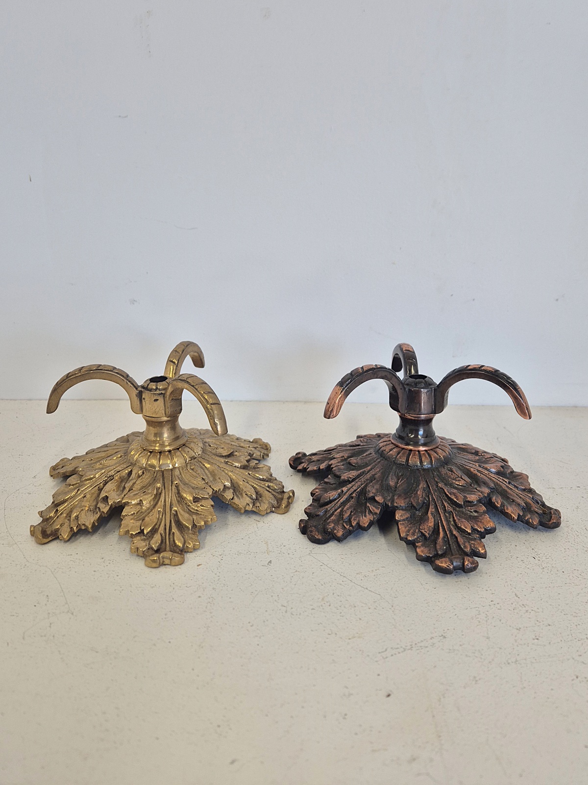 6in Neo-Classical Ceiling Plate | Three Hook | Brass/Bronze