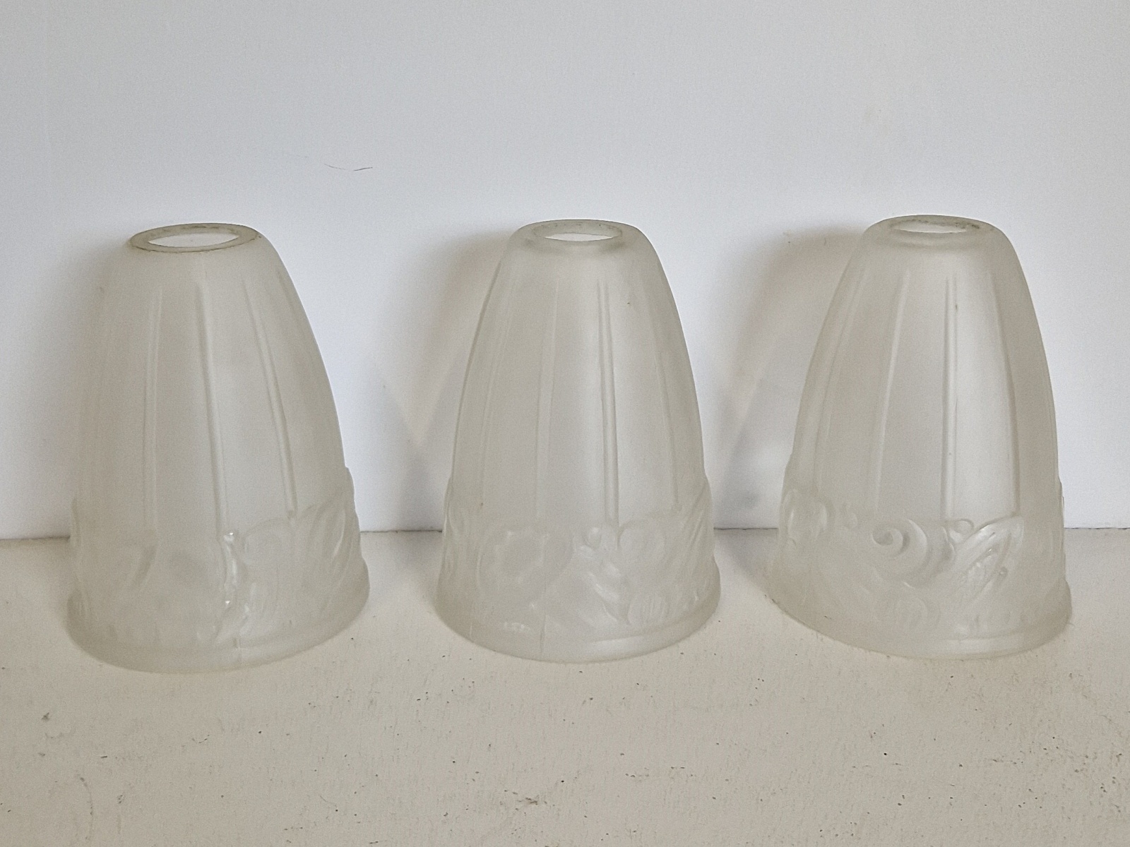 Etablissement Jean Gauthier (E.J.G) | 3 Art Deco Lampshades | France c.1925