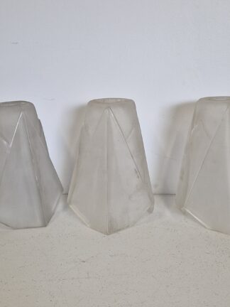 Verrerie D’art Degué | 3 Art Deco Lampshades | French c.1925