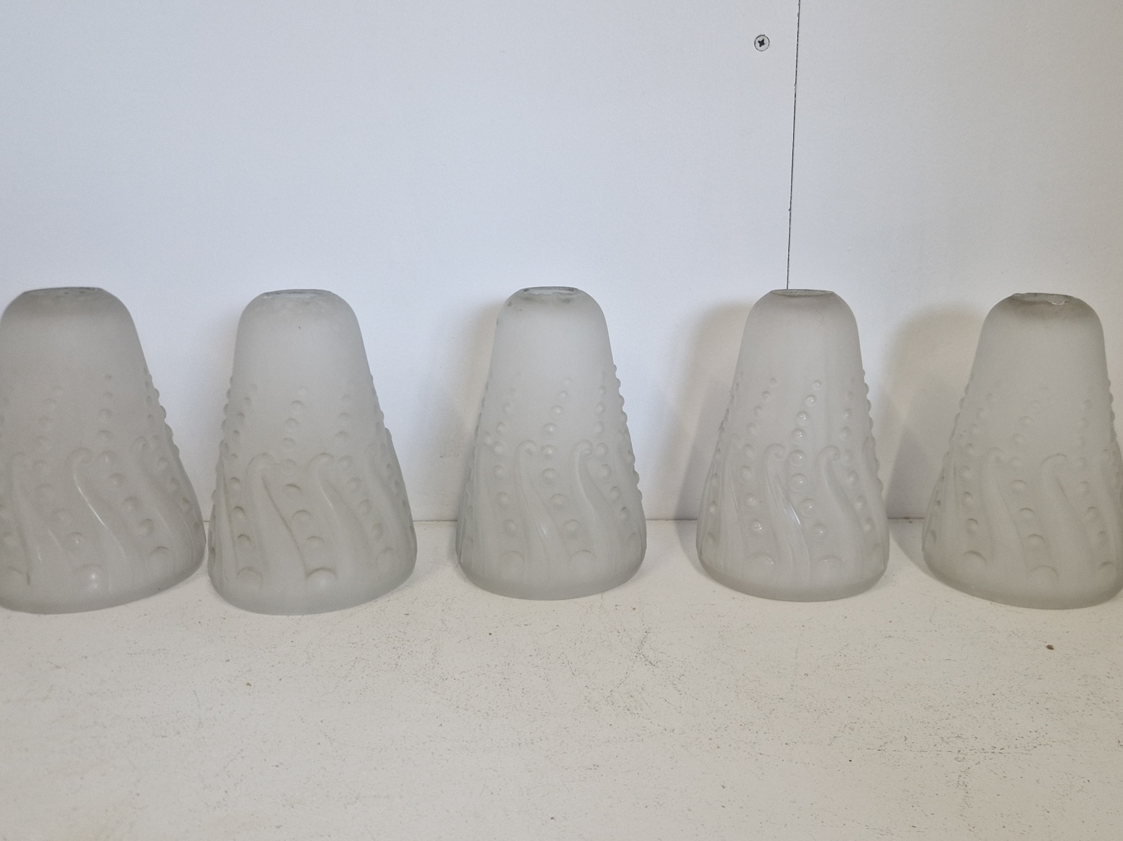 Muller Frères, Luneville  | Collection of 5 Art Deco Lampshades | France c.1925