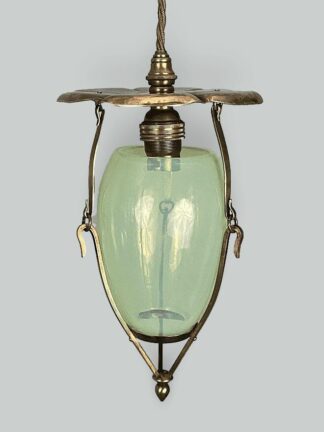 The Lily Pad | Small W.A.S Benson Pendant Lantern | Vaseline-glass Insert