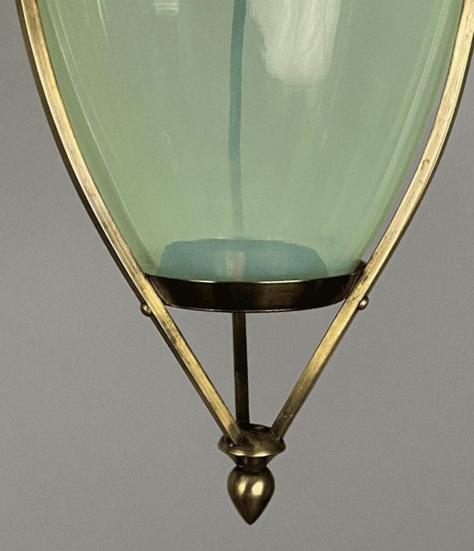 The Lily Pad | Small W.A.S Benson Pendant Lantern | Vaseline-glass Insert - Image 4