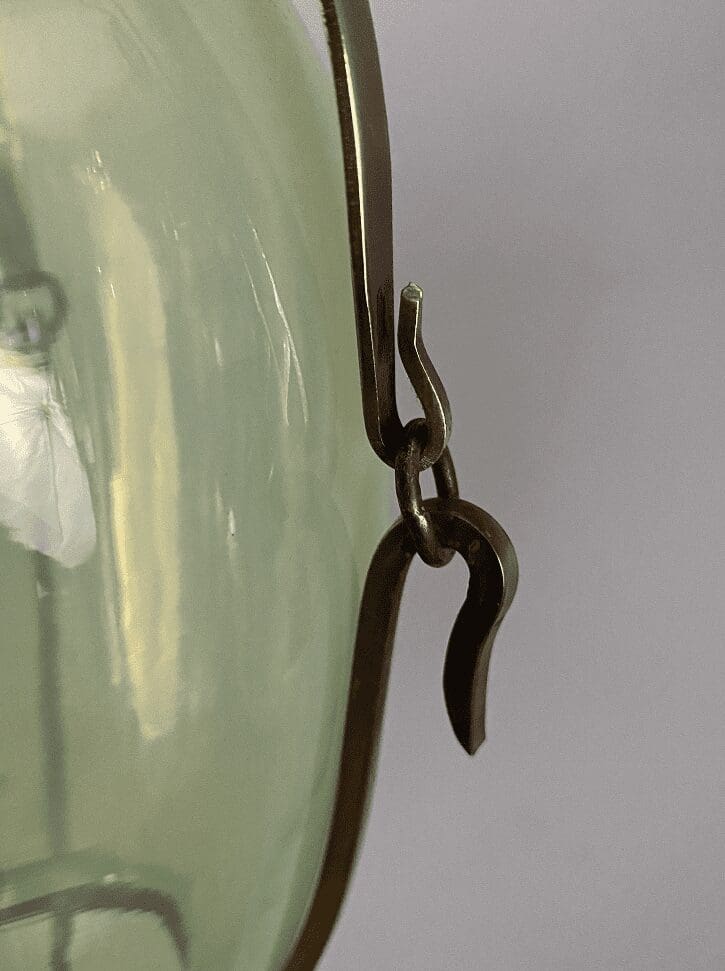The Lily Pad | Small W.A.S Benson Pendant Lantern | Vaseline-glass Insert - Image 5