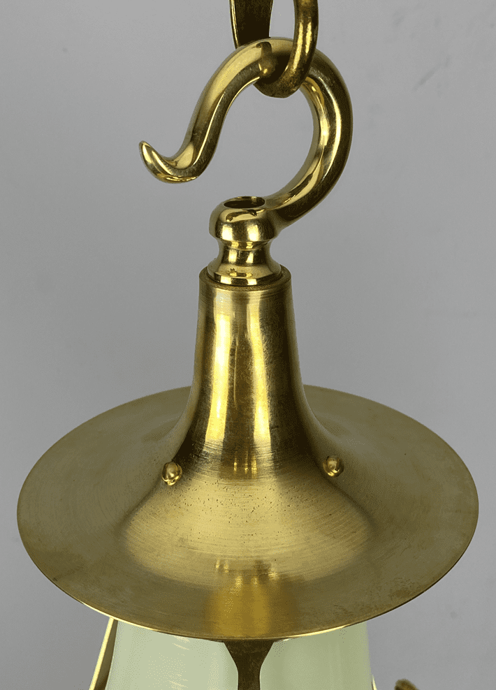 The Cowl | Small General Electric Company Lantern | Vaseline-Glass Insert - Image 4