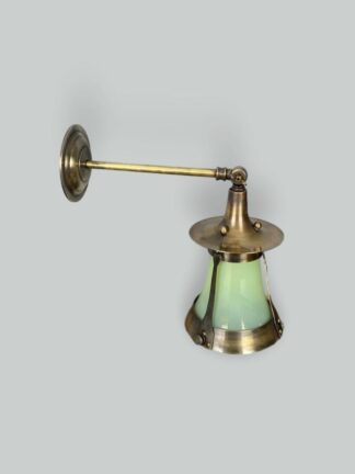 The Cowl | Small General Electric Company Wall Light | Vaseline-Glass Insert