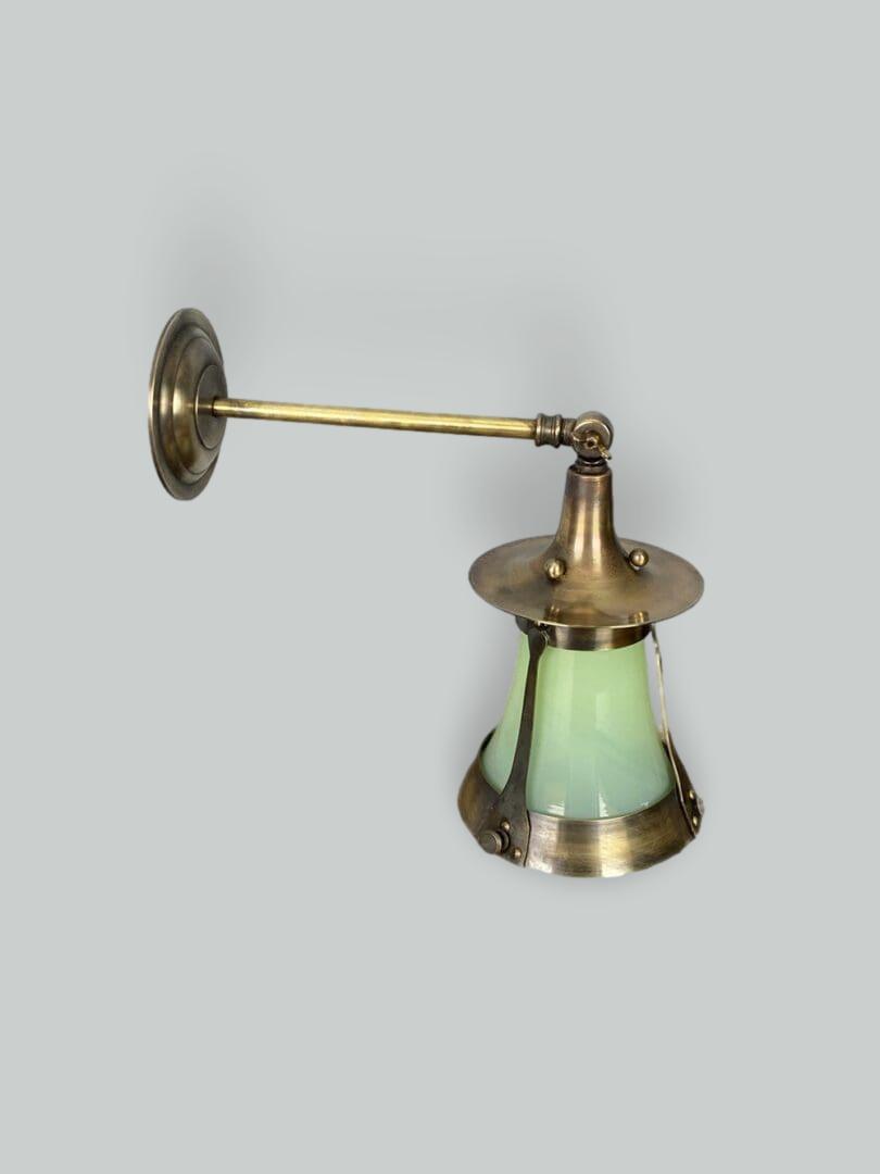 The Cowl | Small General Electric Company Wall Light | Vaseline-Glass Insert