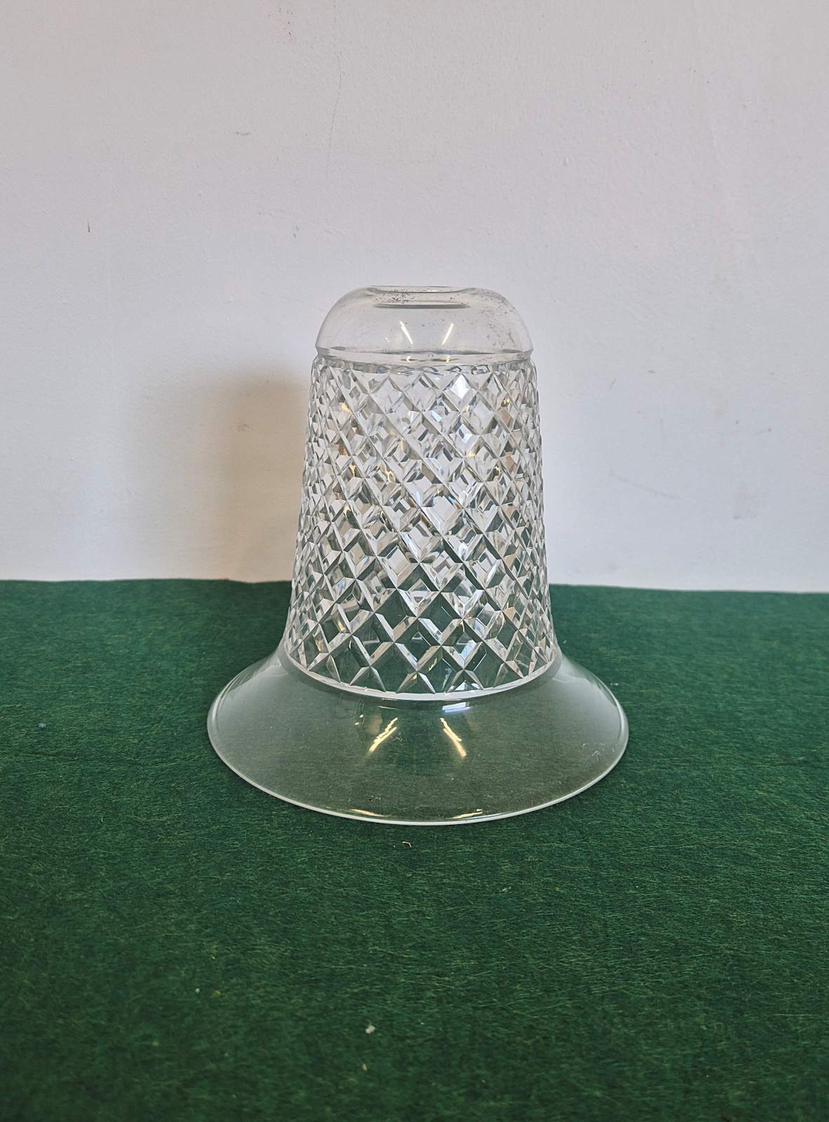 Unsigned | Large Cut-glass Bell Lampshade | England c.1910