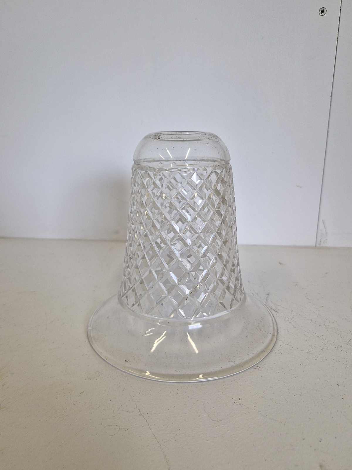 Large Bell Cut-Glass Lampshade