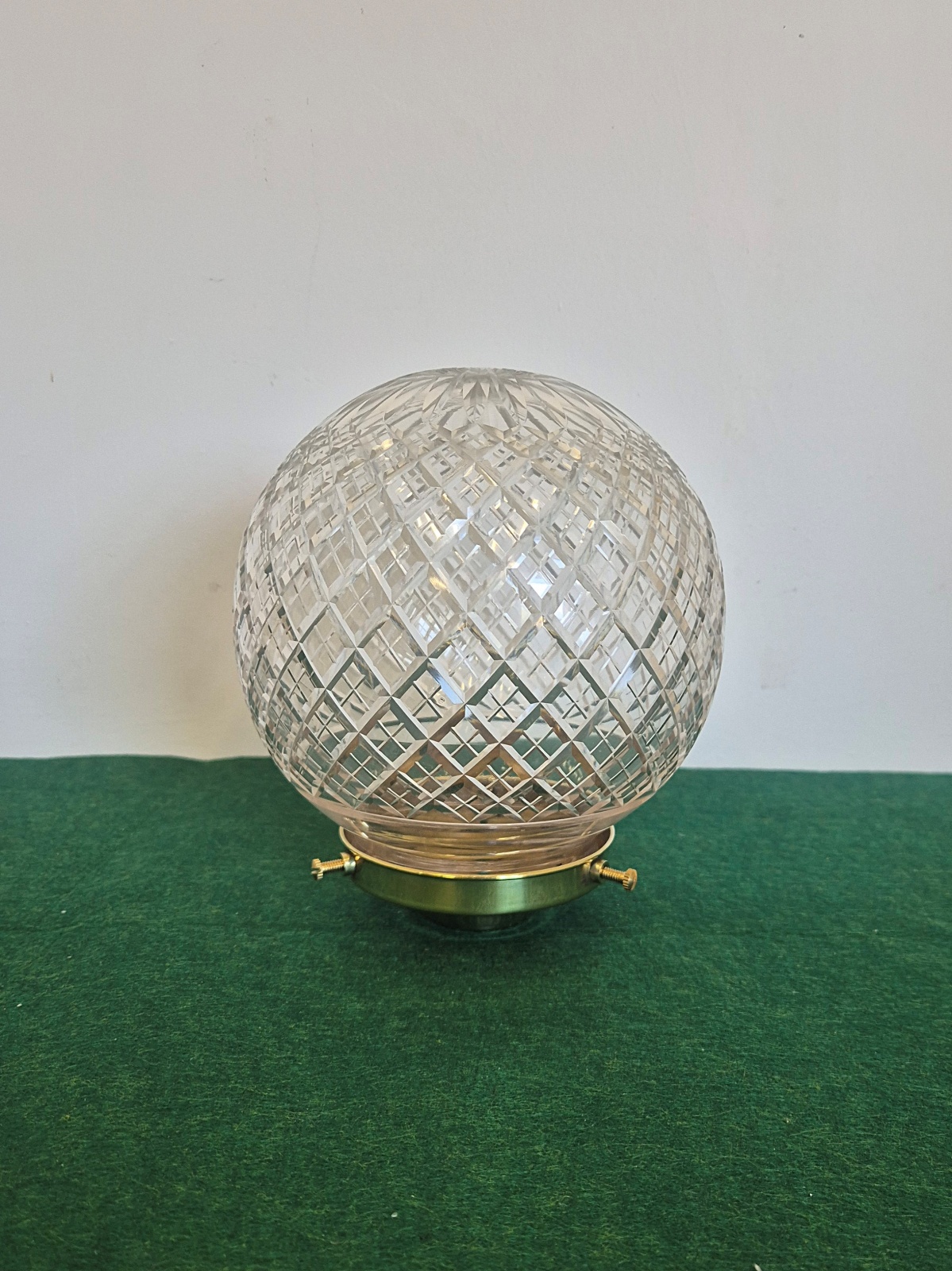 Good Cut-glass Globe Lampshade | England c.1910