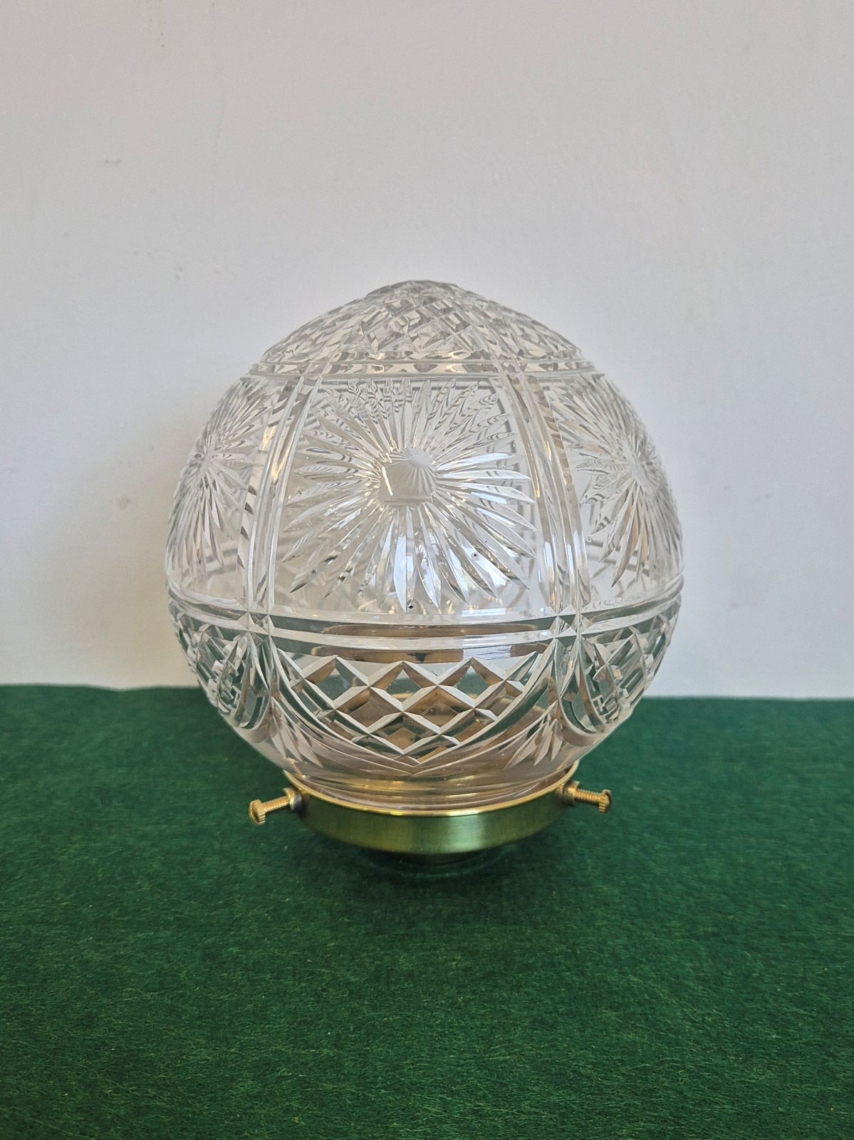 Good Cut-glass Globe Lampshade | England c.1910