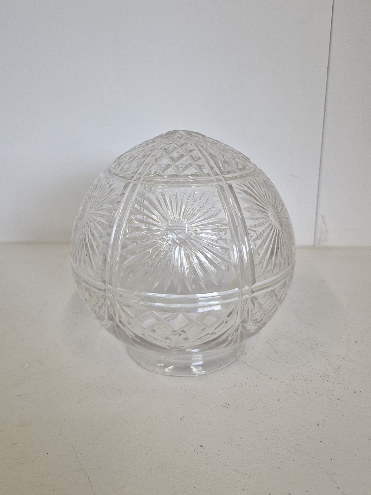 Cut-glass Globe Lampshade