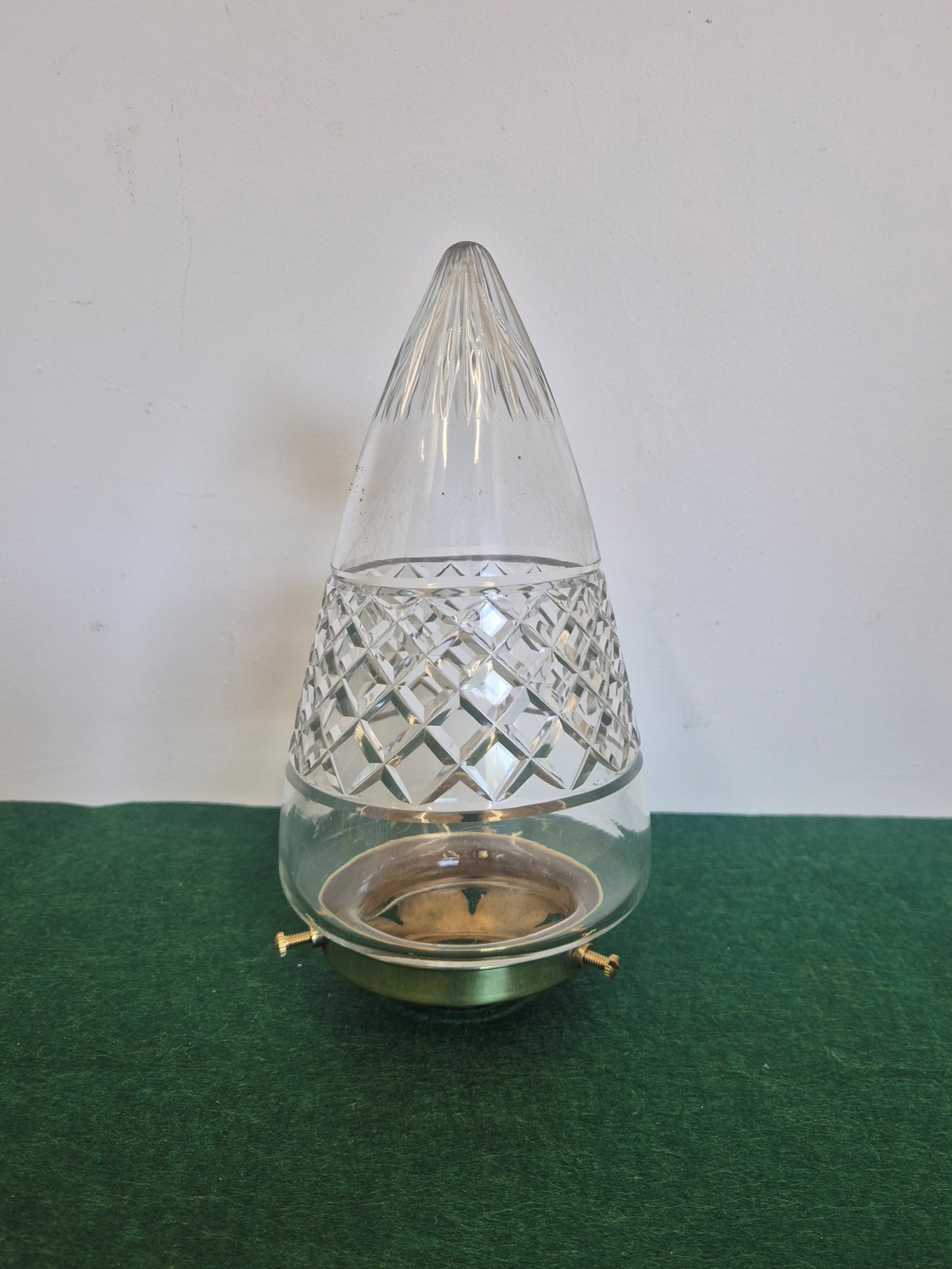 Cut-Glass 'Bullet' Lampshade | England c.1910