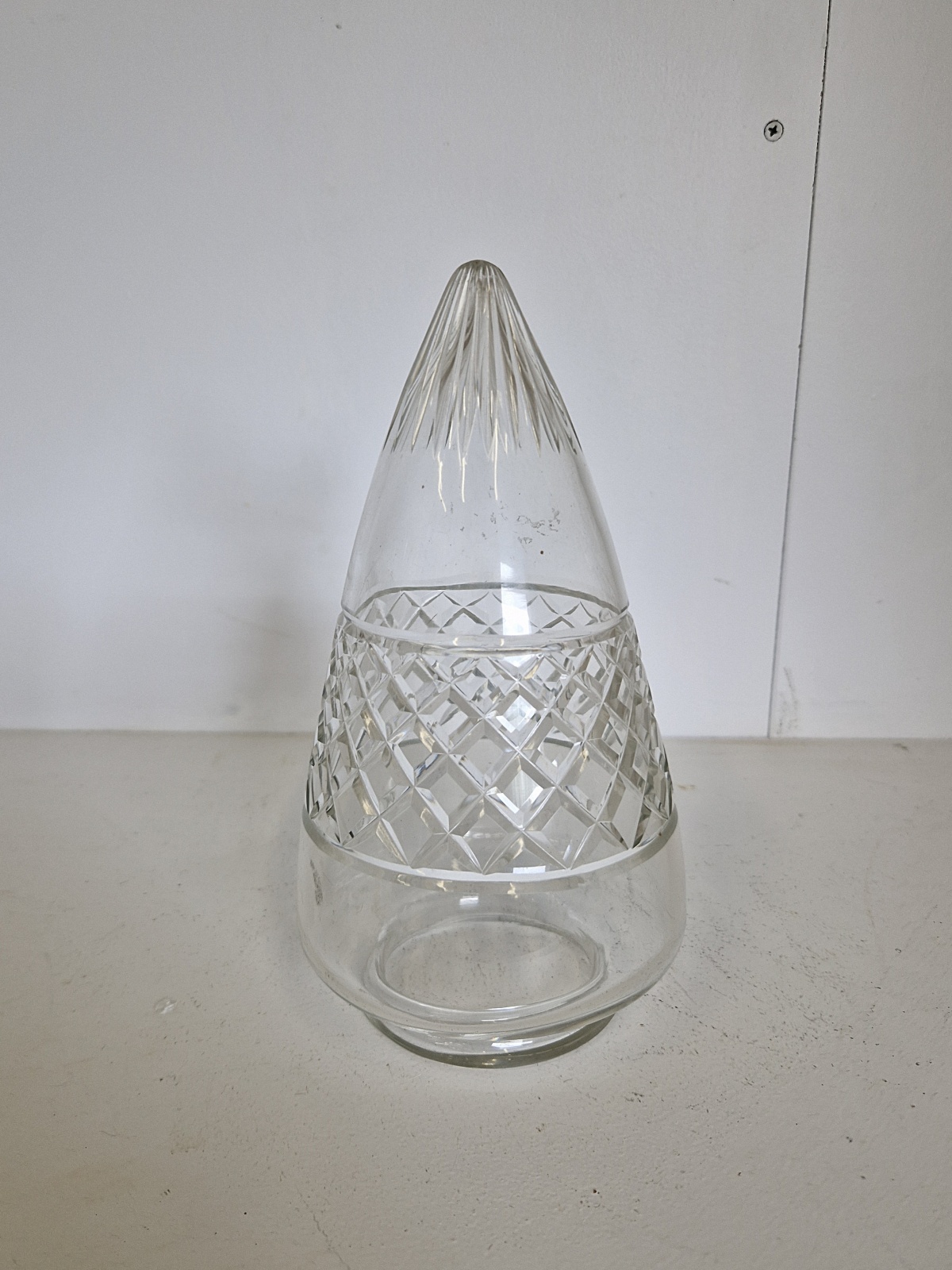 Cut-Glass Bullet Lampshade