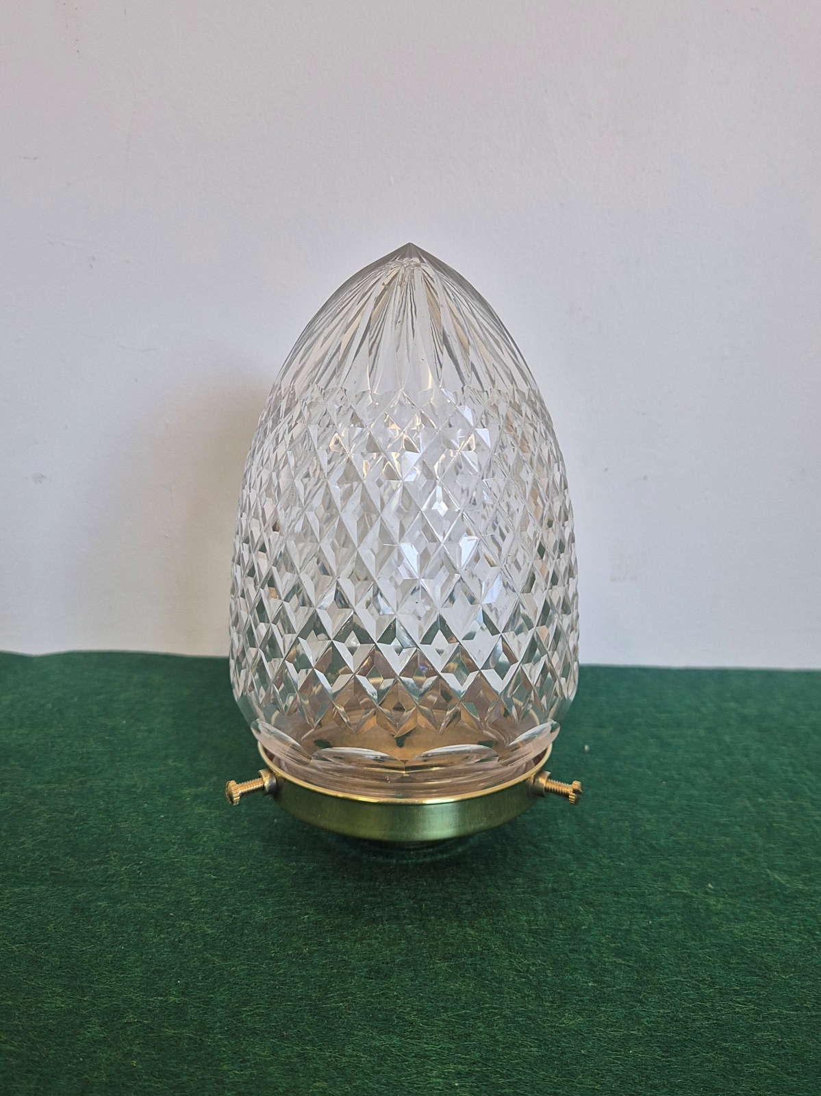 2 Cut-glass 'Pineapple' Lampshades | England c.1910