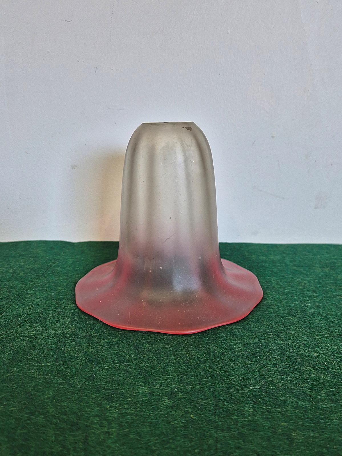 Unsigned |  Cranberry Bell Lampshade | England c.1910