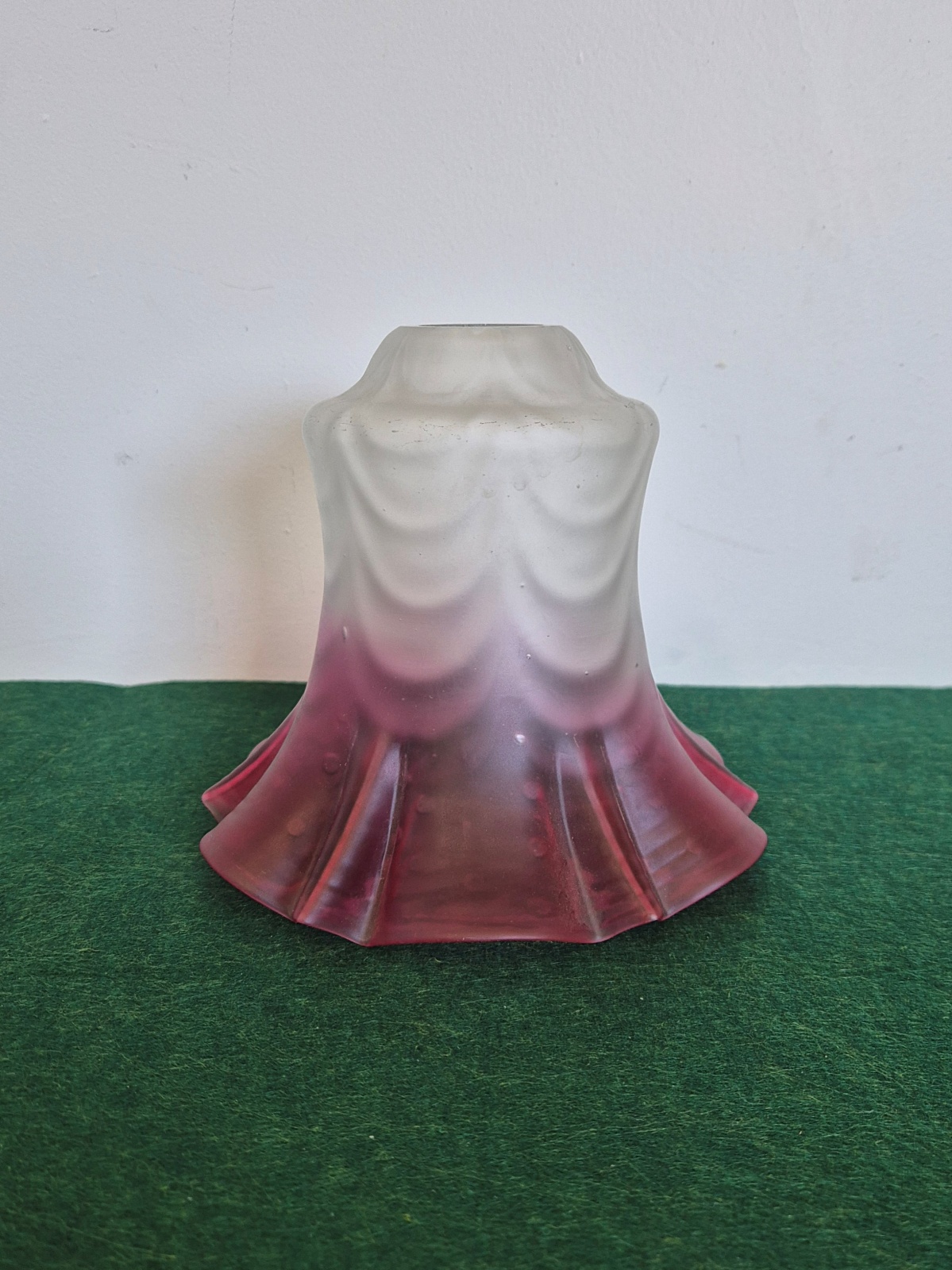 Thomas Webb | Cranberry Glass Lampshade | England c.1910