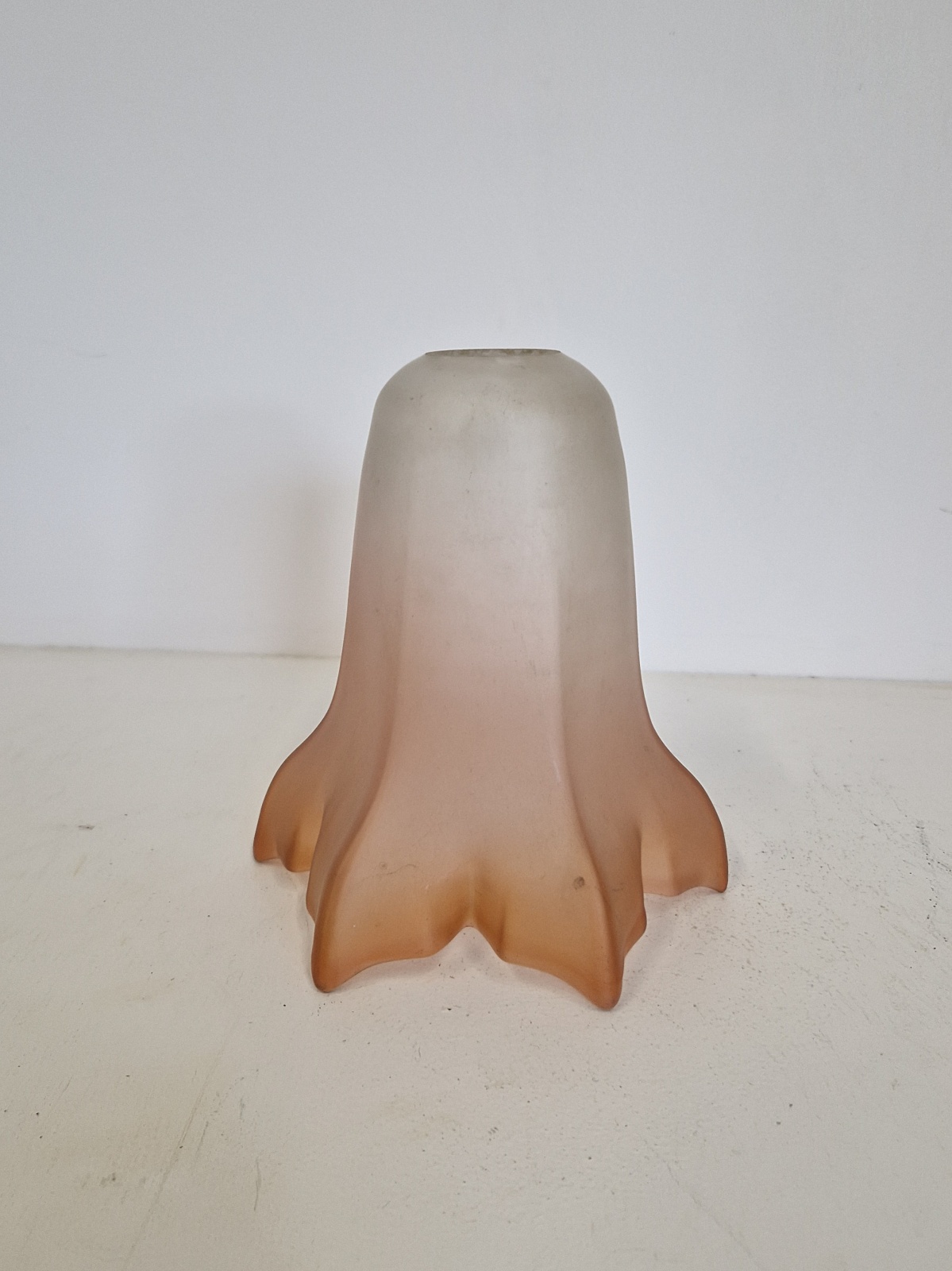 Amber Satin-Glass Lampshade