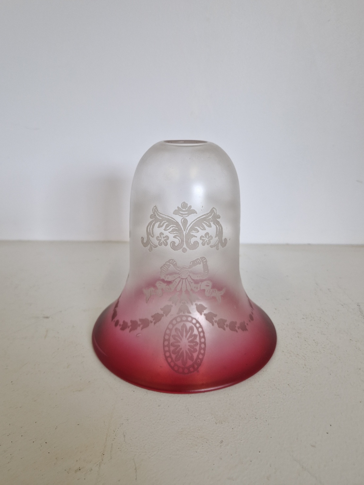 John Walsh Walsh | Cranberry & Acid-Etched Lampshade
