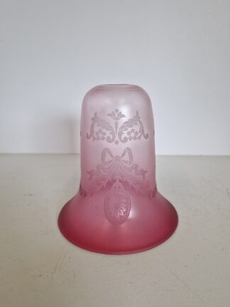 John Walsh Walsh | Cranberry & Acid-Etched Lampshade