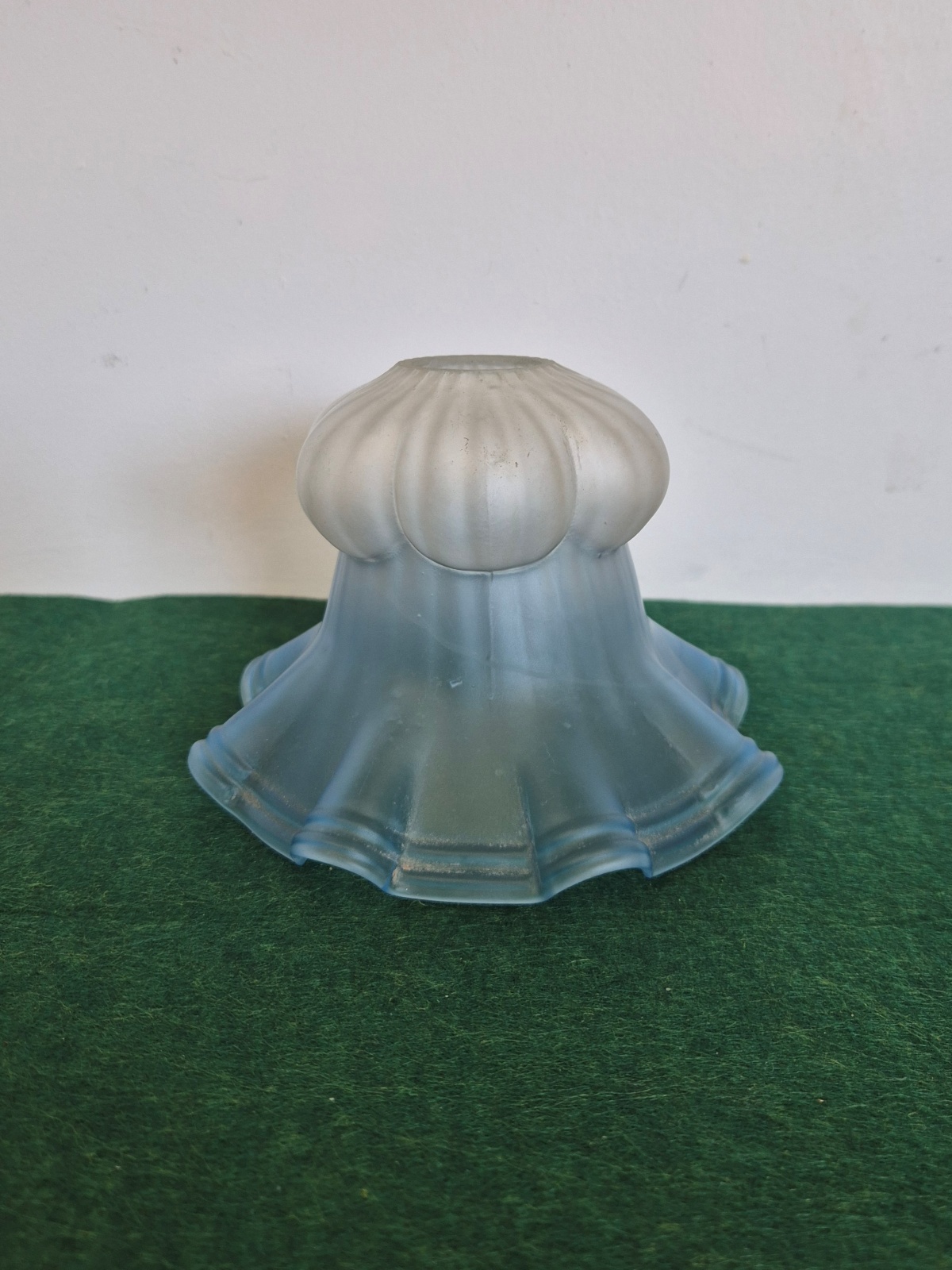 Unsigned | 2 Small Blue-satin Lampshades | England c.1910