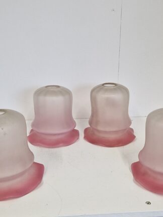 4 Burmese Style Pink & Satin Lampshades | Price for 1