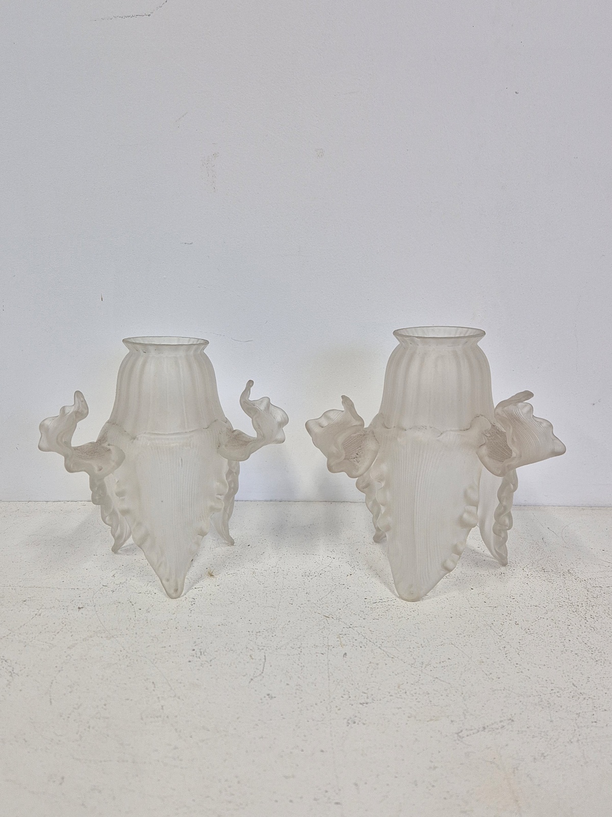 Unsigned | 2 Large "Lily" Lampshades | France c.1920