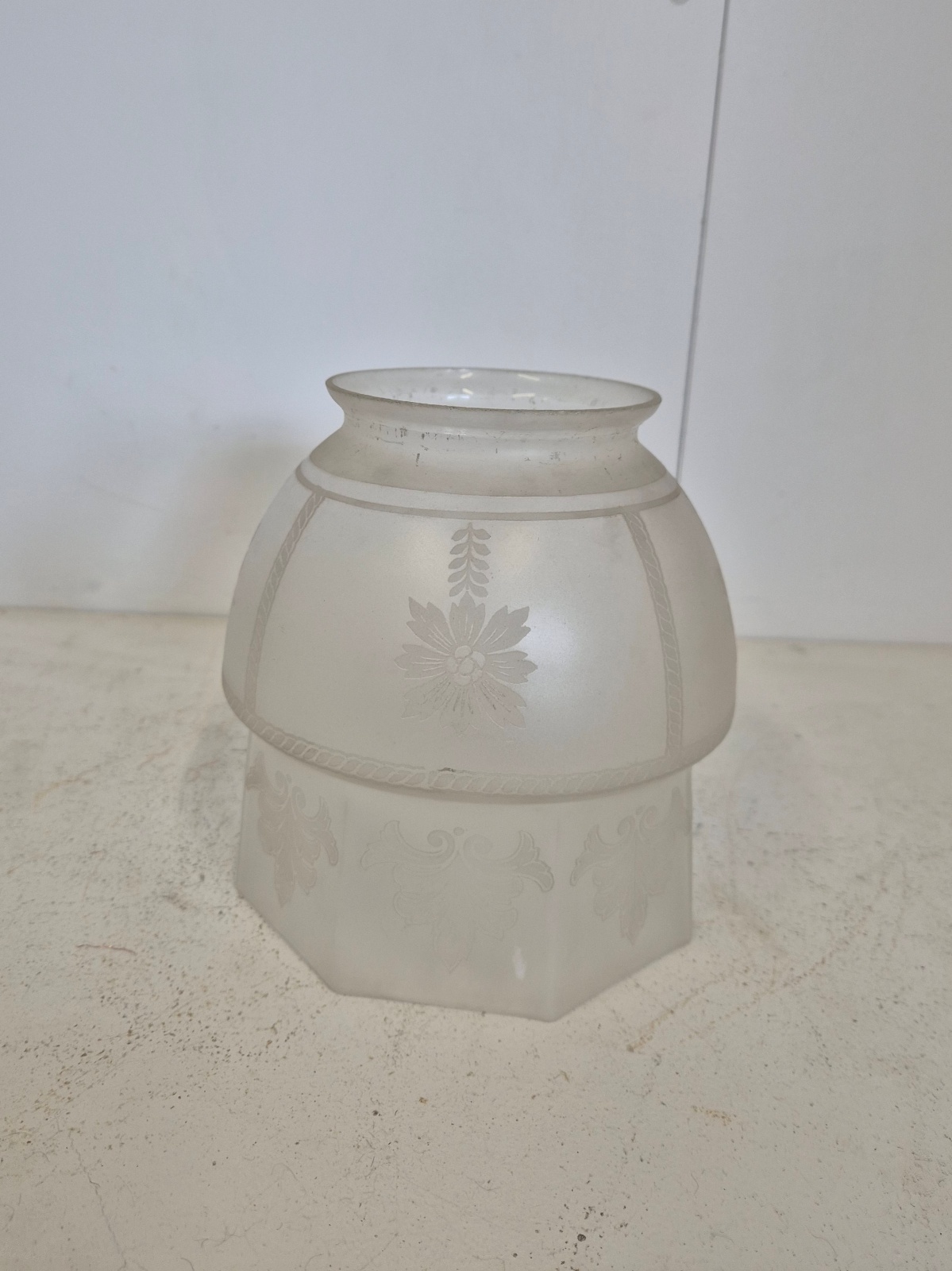 Unsigned | Frosted Gas Lampshades | English c.1900
