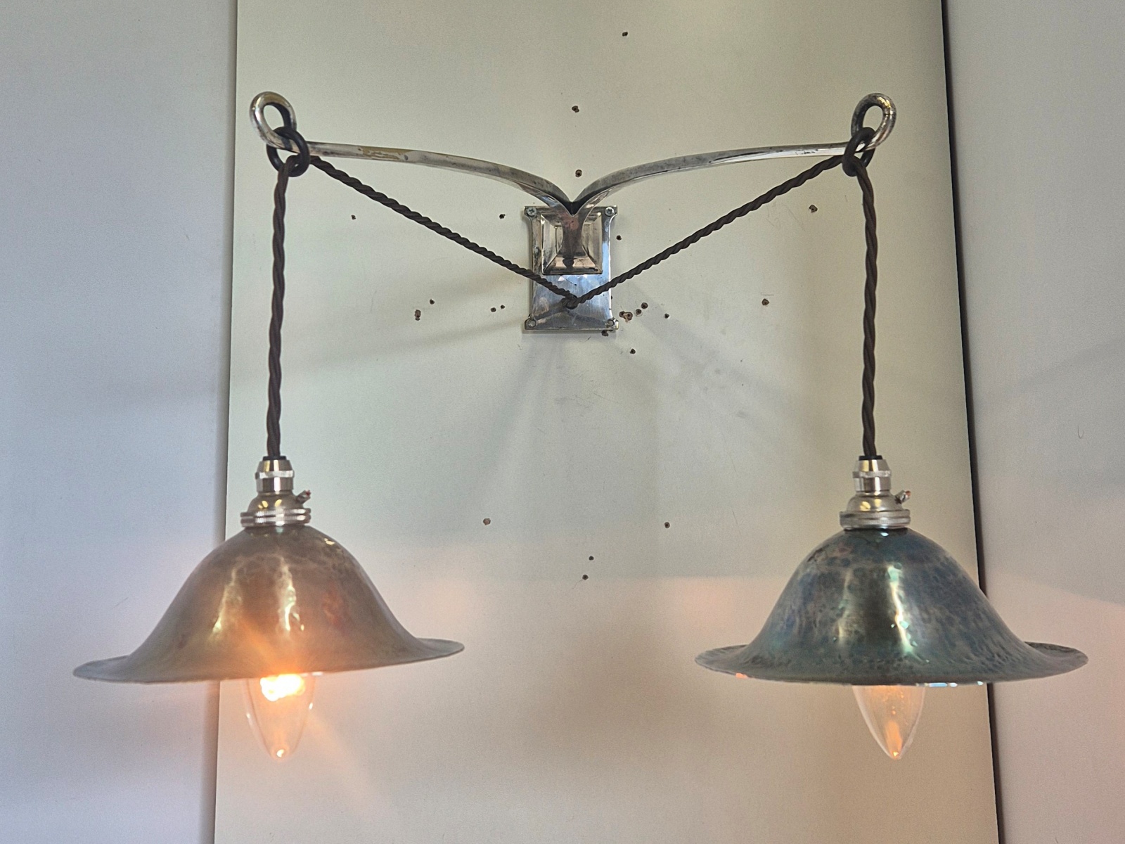 The Birmingham Guild of Handicraft | 4 Arts & Crafts Wall Lights | England c.1900 - Image 4