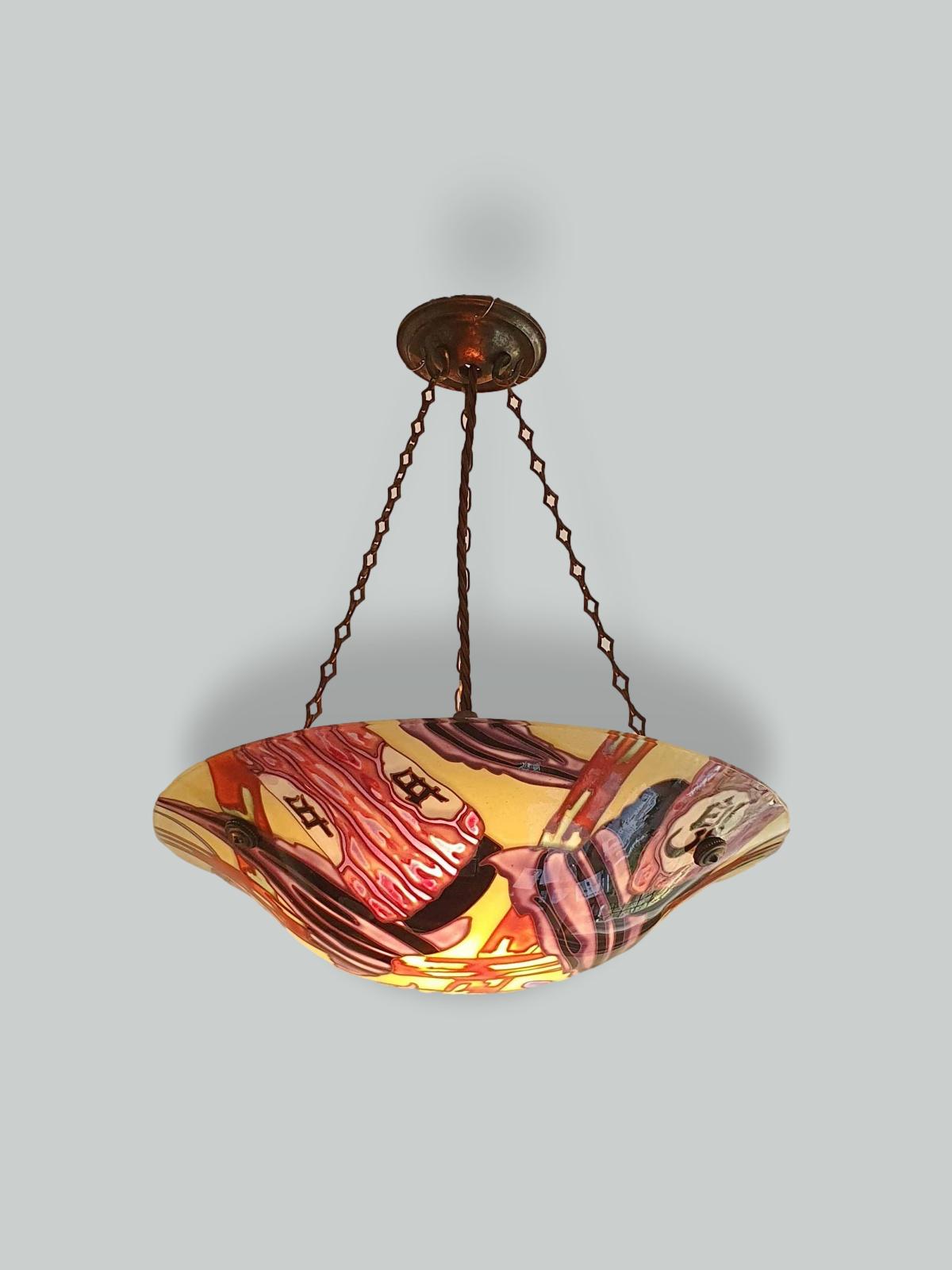 Maxonade Verrier D’Art, Paris | Art Deco Plafonnier | France c.1935 | SOLD