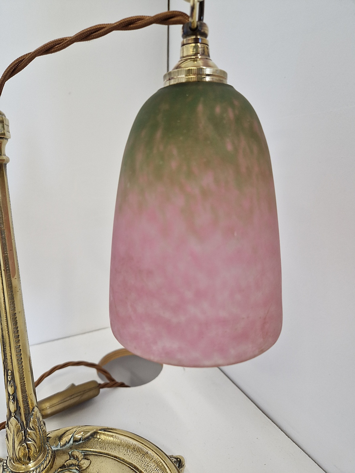 Charles Ranc & Verreries Schneider | 2 Bed-side Table Lamps | France c.1920 | SOLD - Image 6