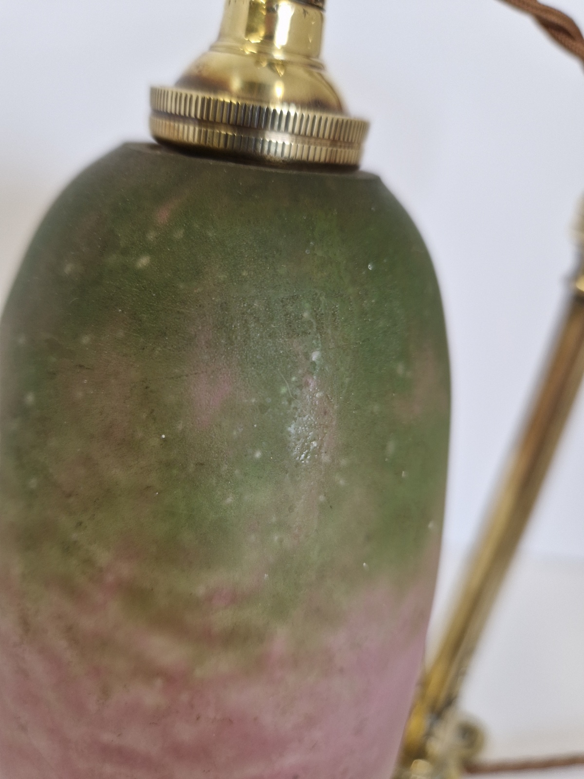 Charles Ranc & Verreries Schneider | 2 Bed-side Table Lamps | France c.1920 | SOLD - Image 7