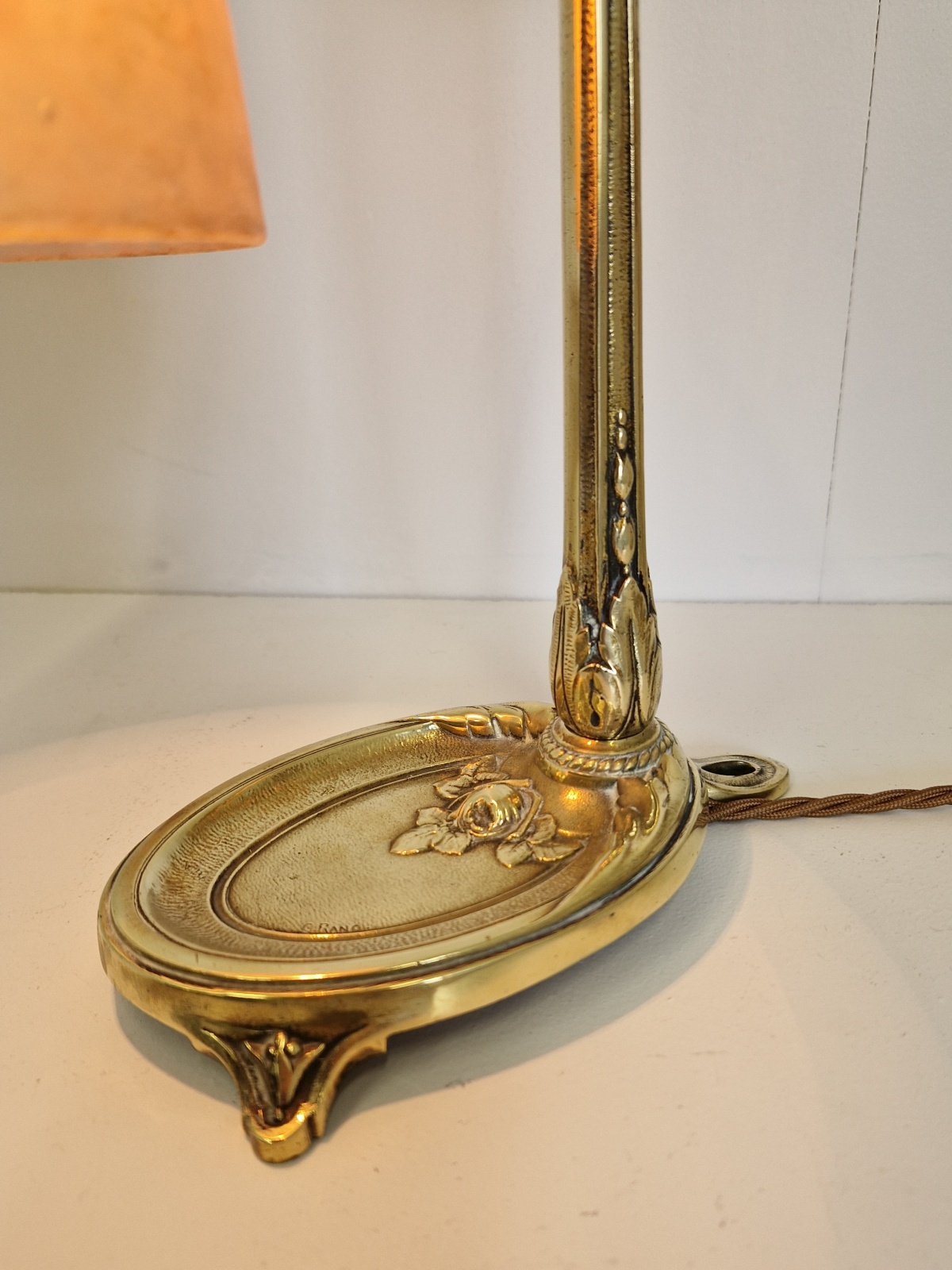 Charles Ranc & Verreries Schneider | 2 Bed-side Table Lamps | France c.1920 | SOLD - Image 8