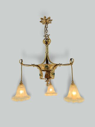 Style of Jesson Birkett & Co. | Arts & Crafts Chandelier | England c.1900 | SOLD