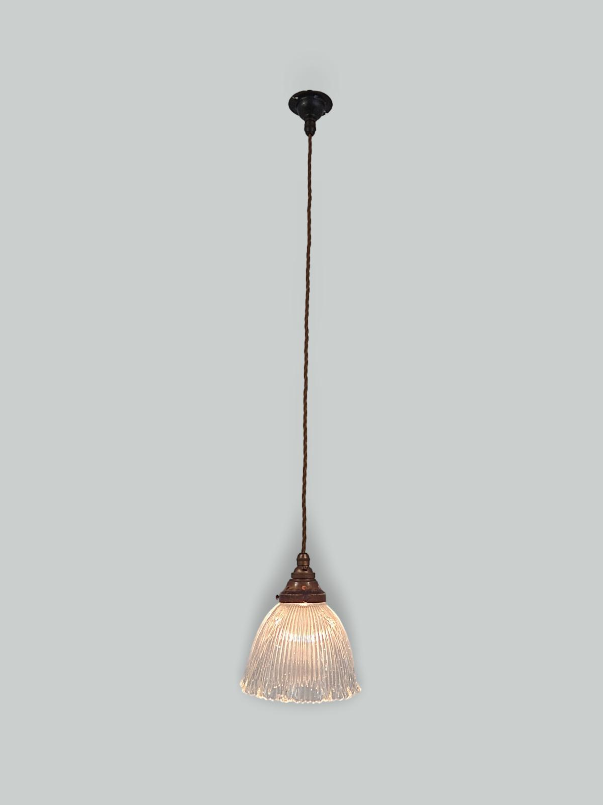 The Holophane Company | Small Pendant "Stiletto" Prism Reflector | England c.1900 | SOLD