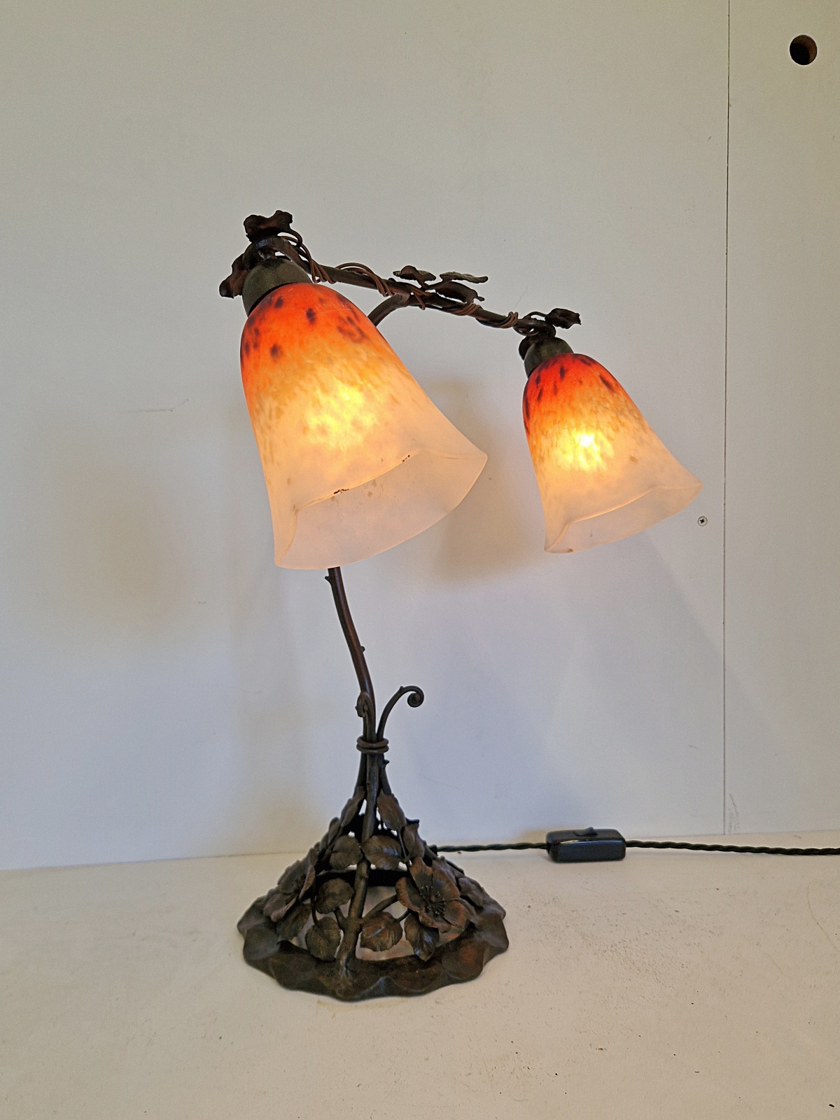 Louis Janin and Charles Schneider | Twin-Arm Desk Lamp | France c.1925 - Image 5