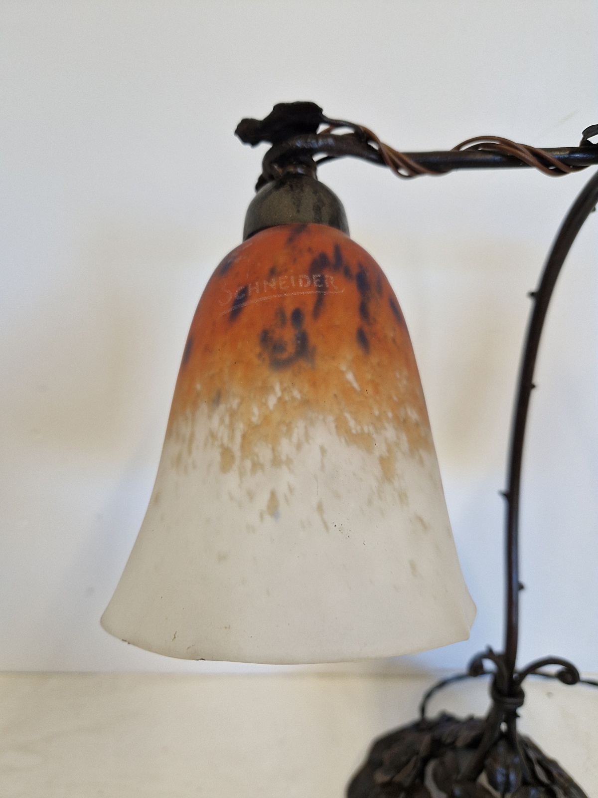 Louis Janin and Charles Schneider | Twin-Arm Desk Lamp | France c.1925 - Image 7