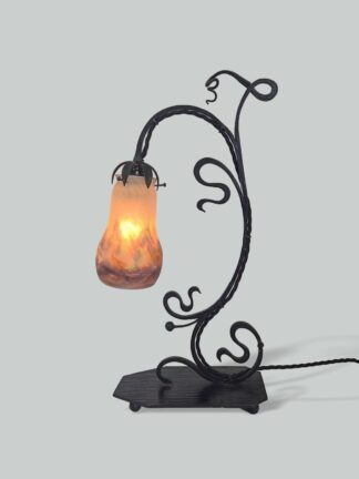 Muller Frères, Luneville | Wrought-Iron Table Lamp | France c.1920