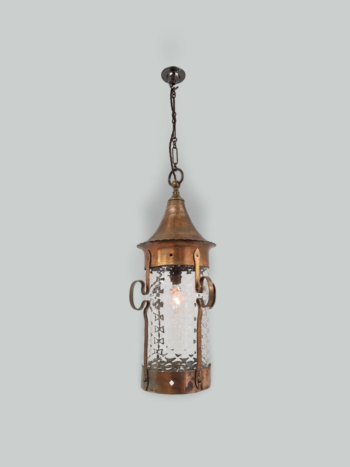 Unsigned | Large Oxidised-Copper Arts & Crafts Lantern | England c.1900 | SOLD