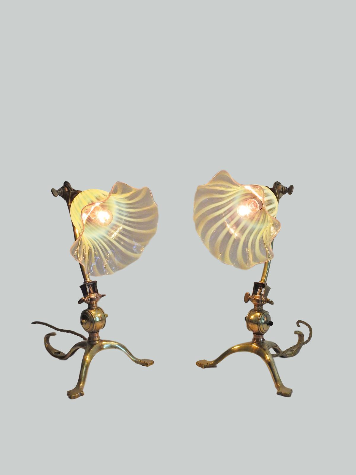 W.A.S Benson, London | 2 Arts & Crafts Desk Lamps | England c.1900 | SOLD