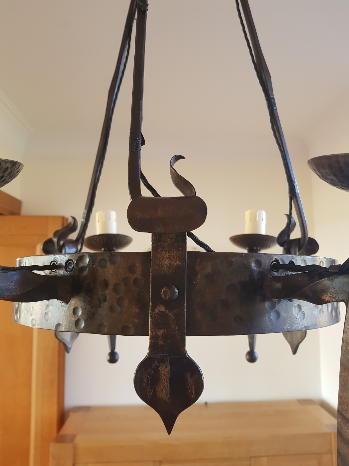 Neo-Gothic Wrought-Iron Candelabra | France 1st half c.20th - Image 5