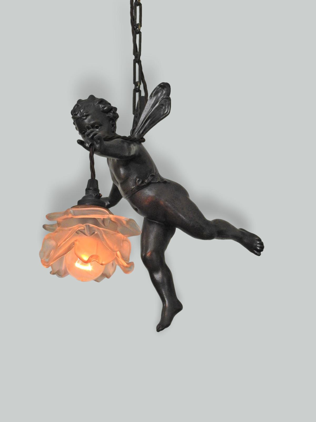 Unsigned | Large Bronzed-spelter Putto | France early c.20th