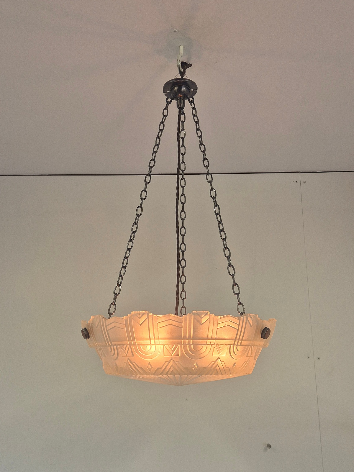 Verreries Charles Schneider | Art Deco Plafonnier | France c.1925-35 - Image 2