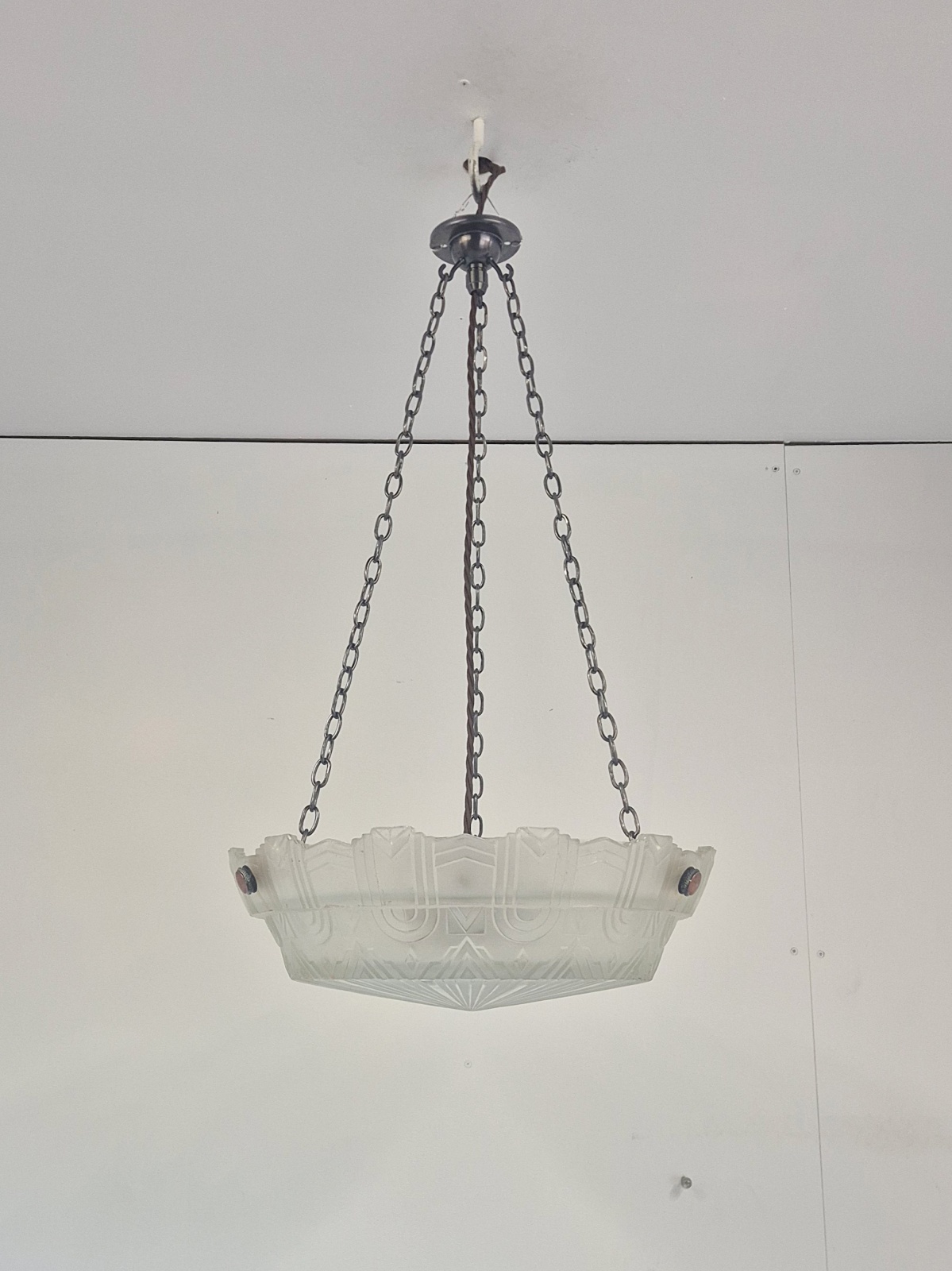 Verreries Charles Schneider | Art Deco Plafonnier | France c.1925-35 - Image 3