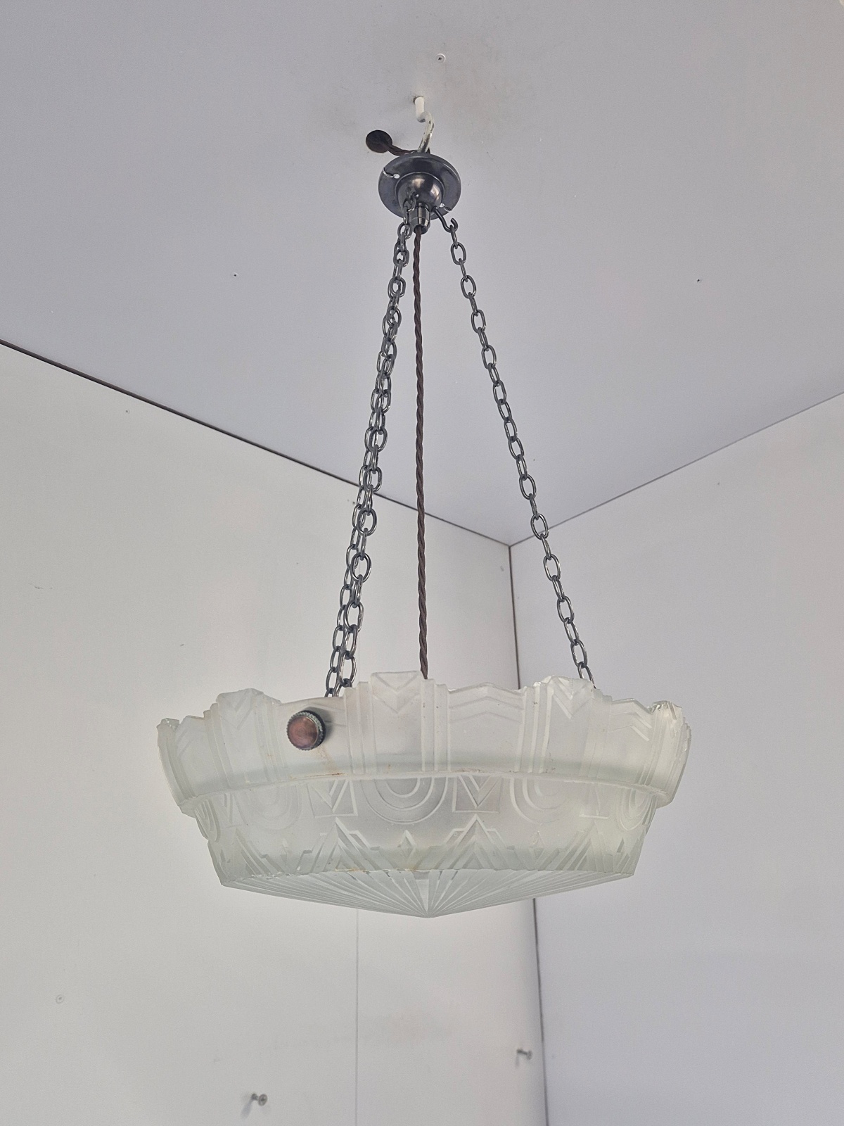 Verreries Charles Schneider | Art Deco Plafonnier | France c.1925-35 - Image 9