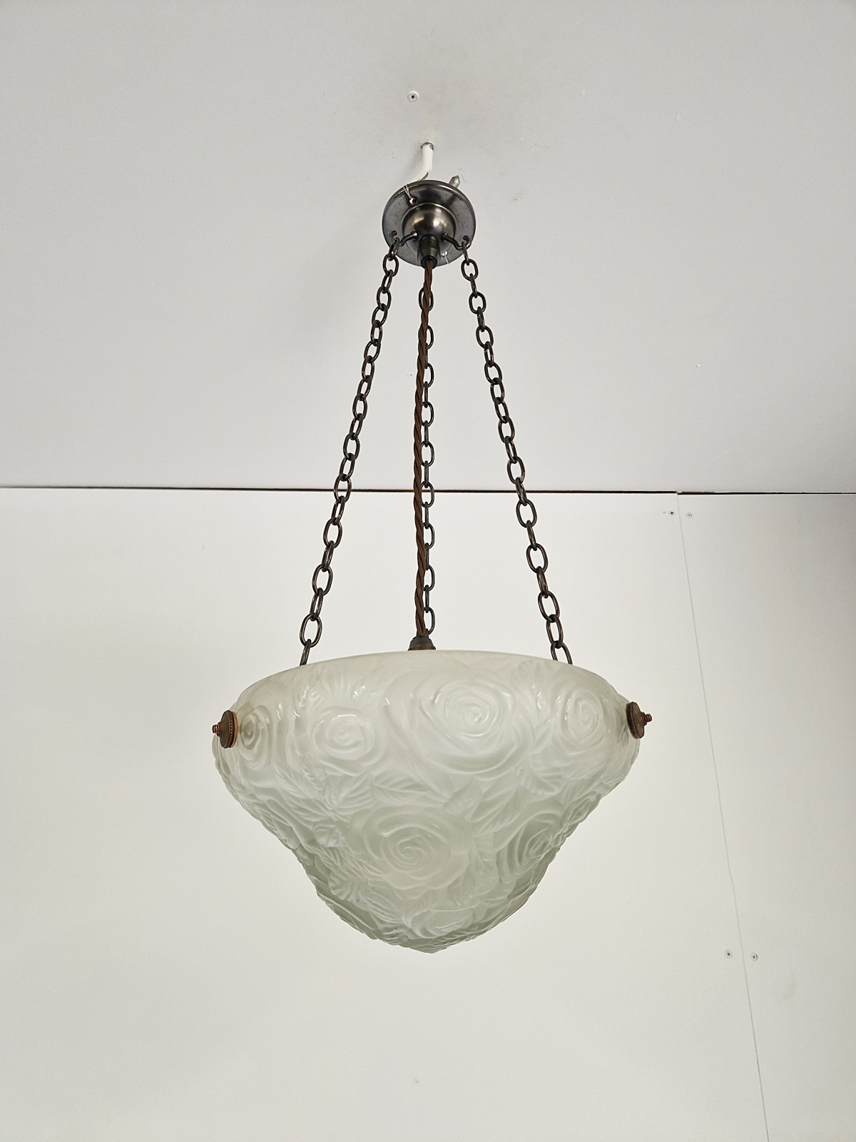 Unsigned | Petite Art Deco Plafonnier | France c.1925 - Image 3