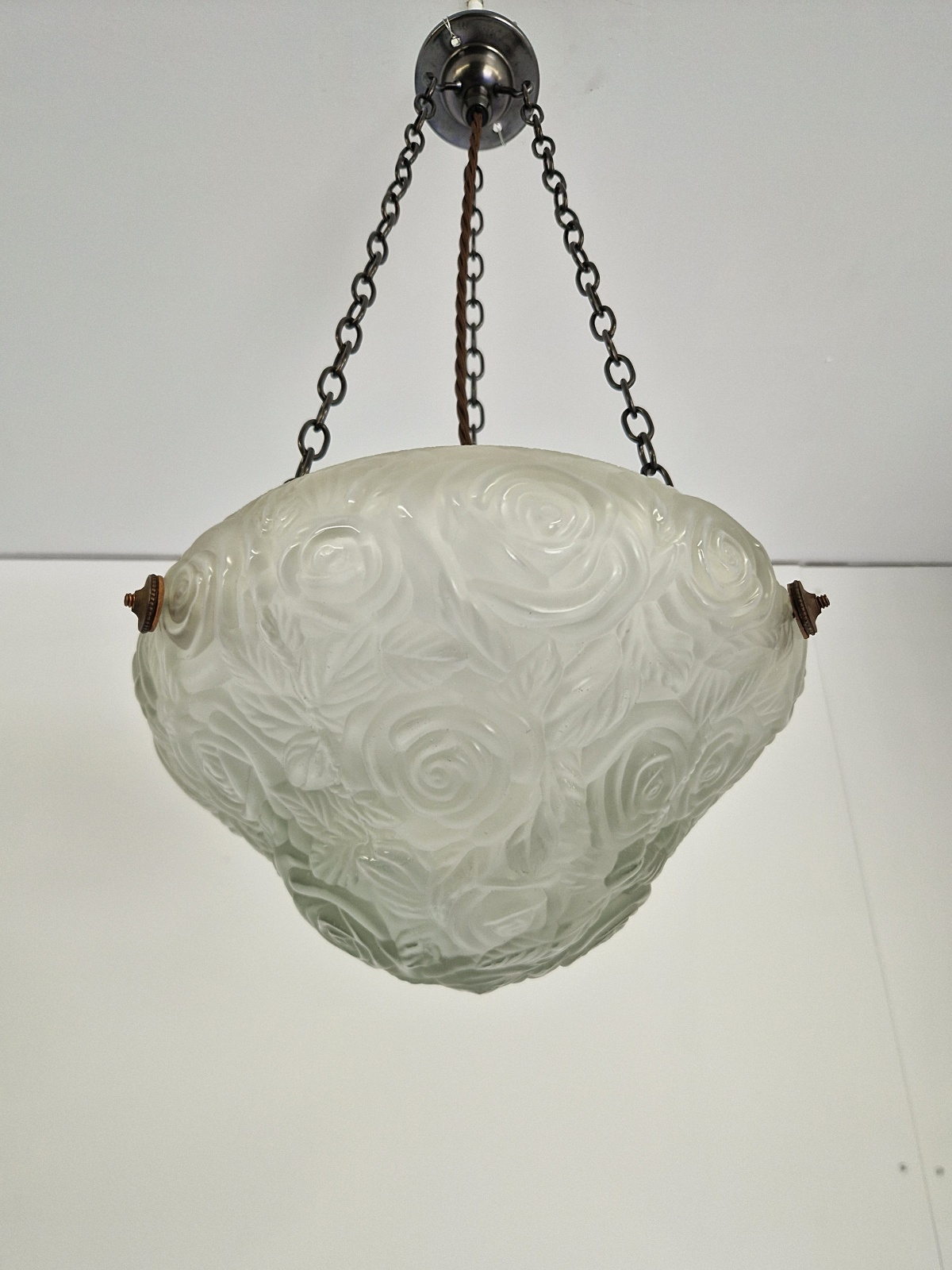 Unsigned | Petite Art Deco Plafonnier | France c.1925 - Image 5