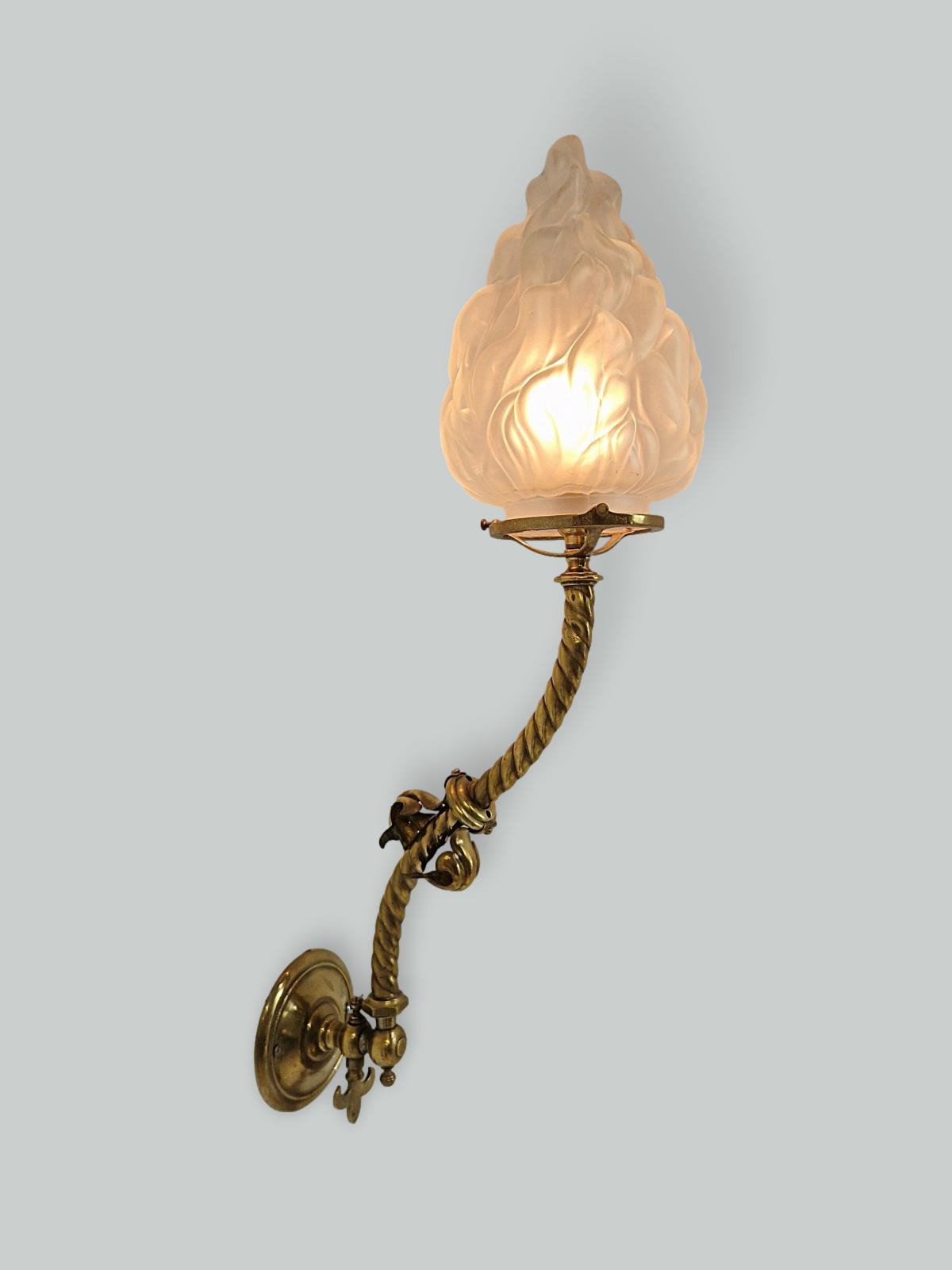 Unsigned | 2 Large Neoclassical "Torchere" Wall Lights | England c.1900 | SOLD