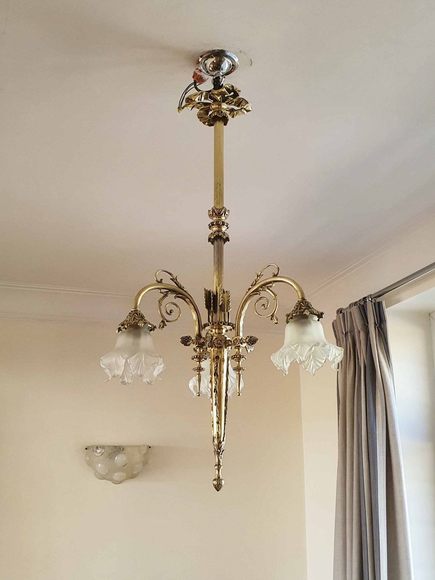 Fonderies de Bronze, Nanterre & Lyon | Neoclassical Electrolier | France Early c.20th - Image 2