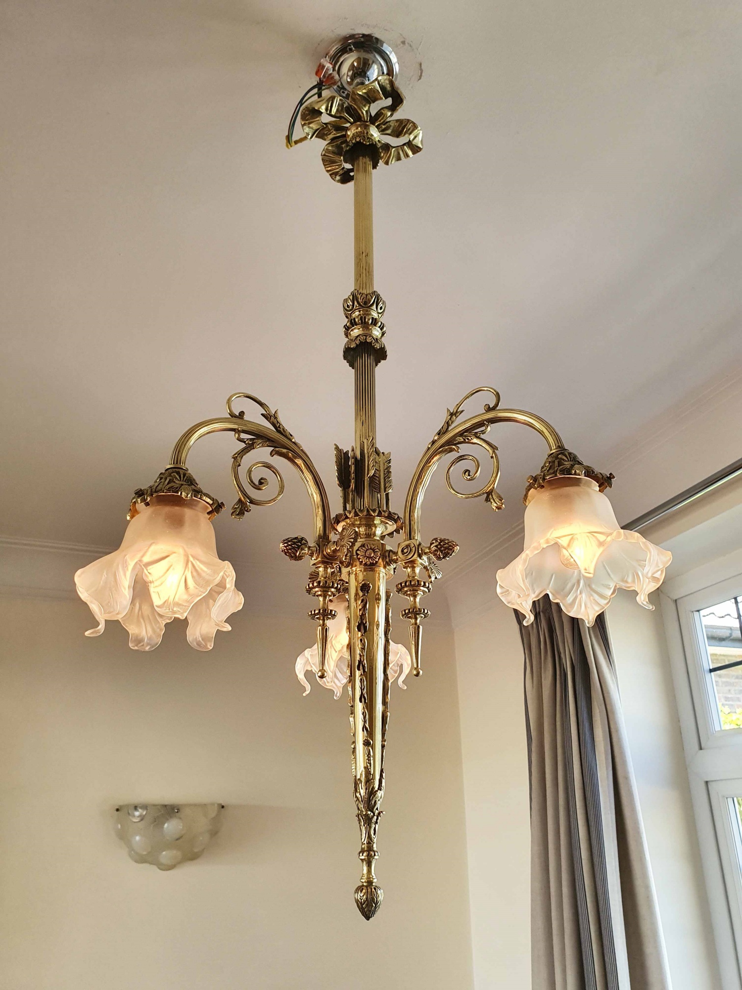 Fonderies de Bronze, Nanterre & Lyon | Neoclassical Electrolier | France Early c.20th - Image 5