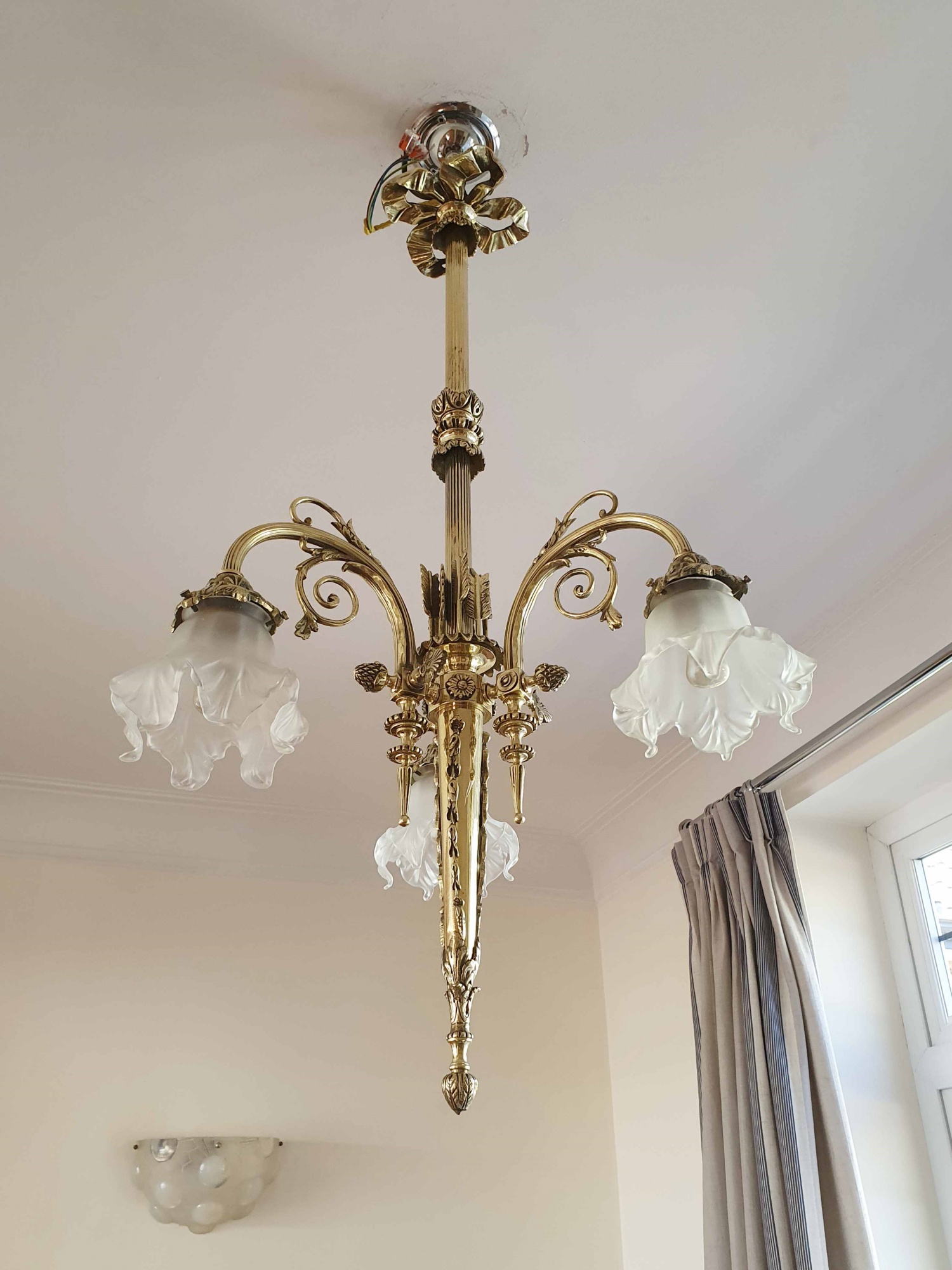 Fonderies de Bronze, Nanterre & Lyon | Neoclassical Electrolier | France Early c.20th - Image 6